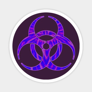 Purple Biohazard Magnet